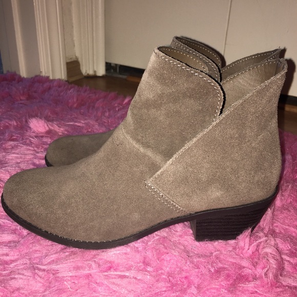 Dark Nutmeg Real Suede Slip on Ankle Boots - Picture 1 of 12
